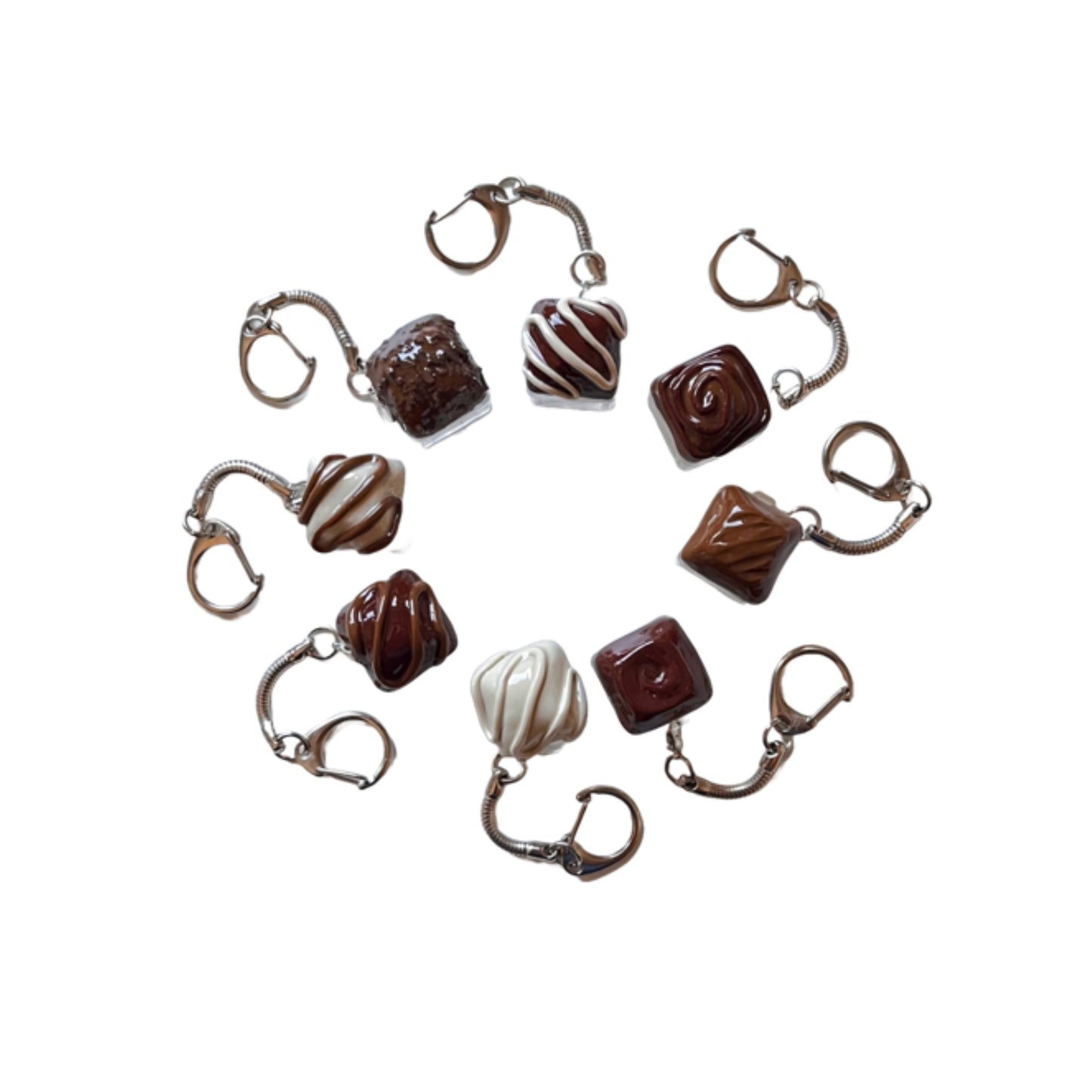 Mystery chocolate fidget keycap keychain