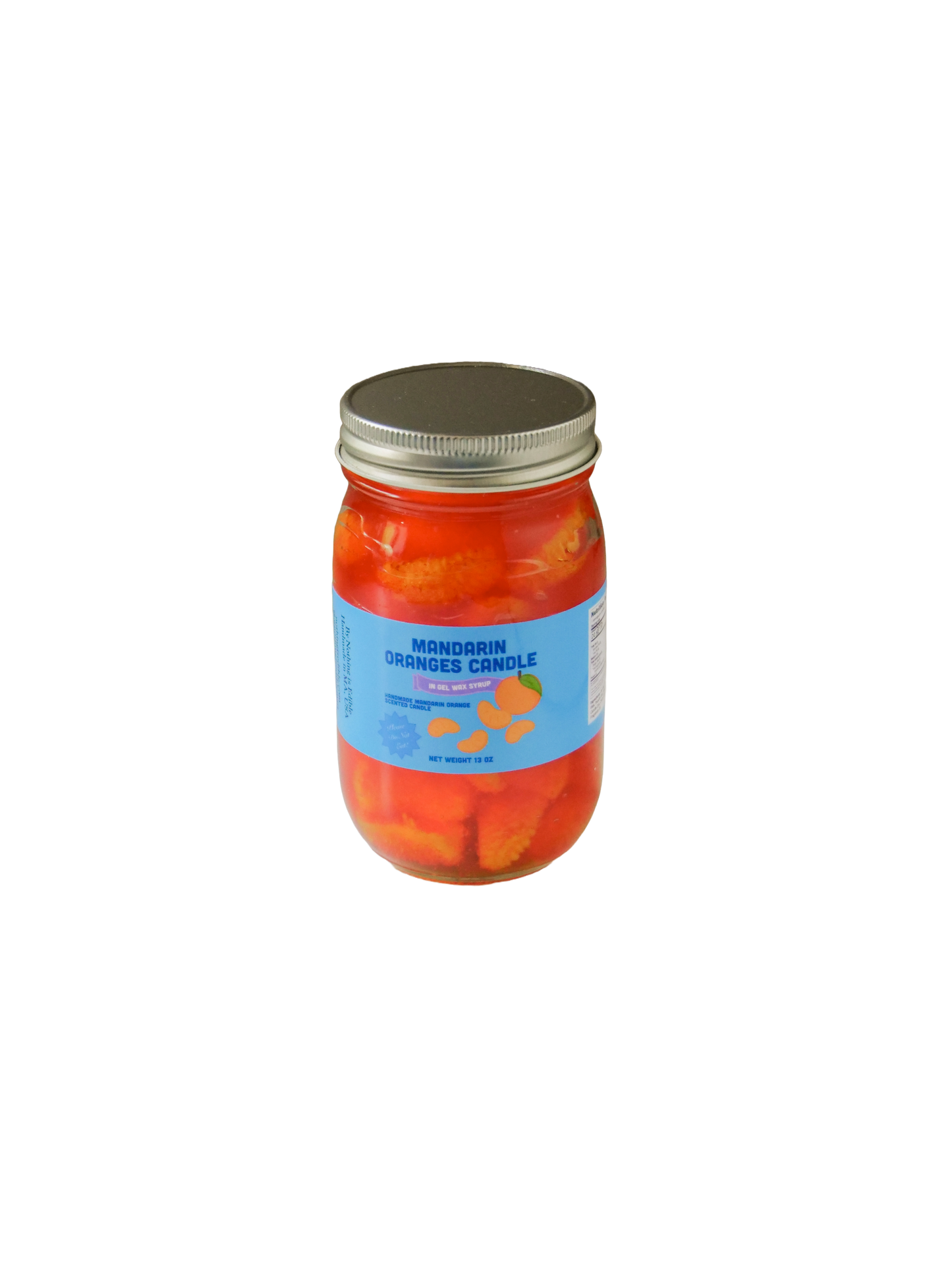 Mandarin oranges in syrup candle