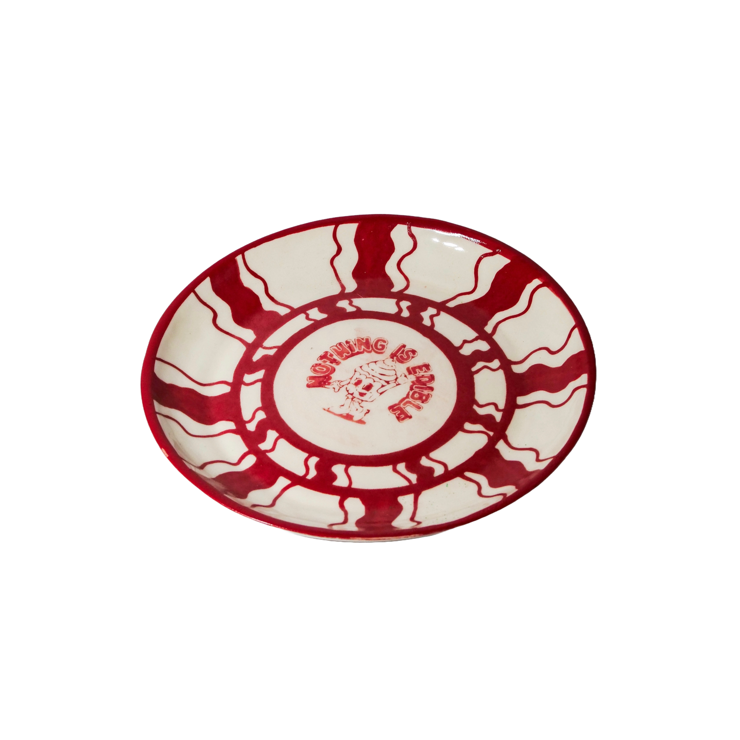 Nothing Is Edible Plate (squiggly)