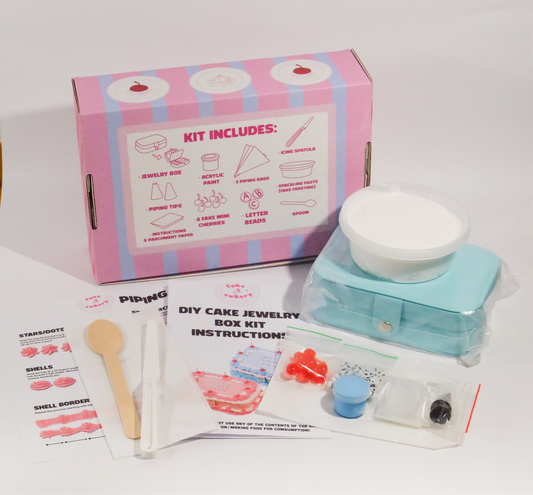 Fake cake jewelry box kit