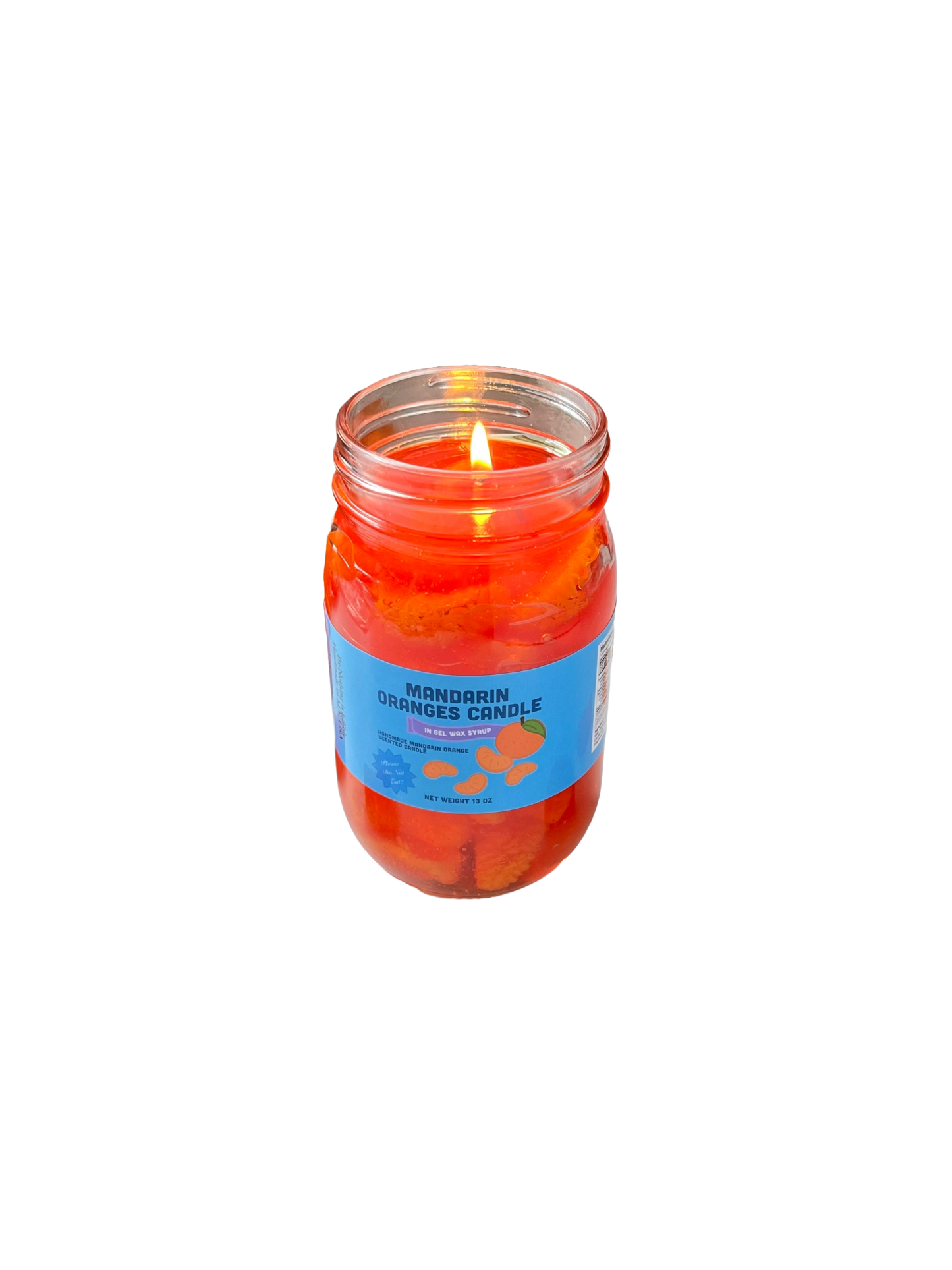 Mandarin oranges in syrup candle