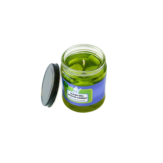 Pickle slices candle