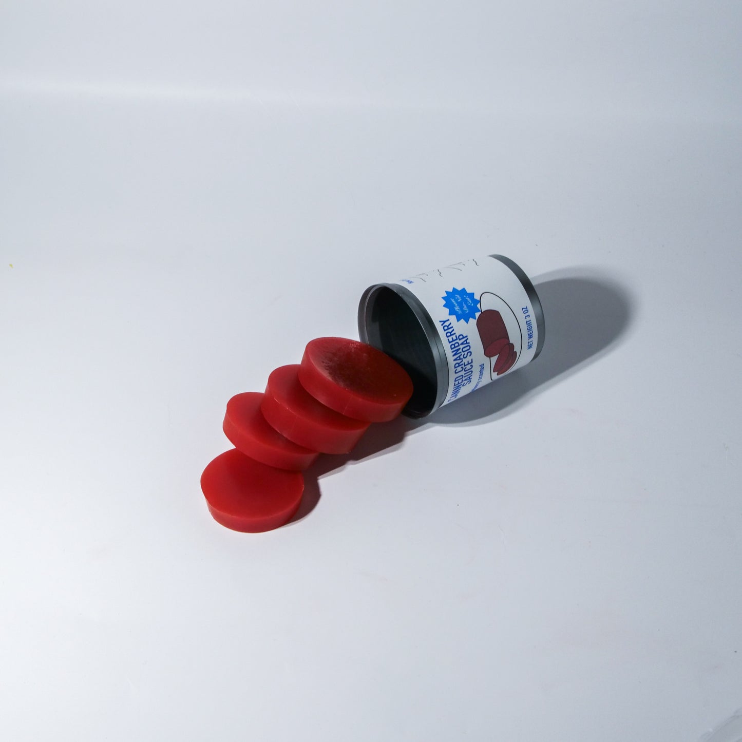 Cranberry sauce can soap