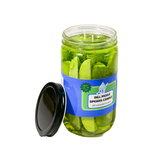 Pickle spears candle