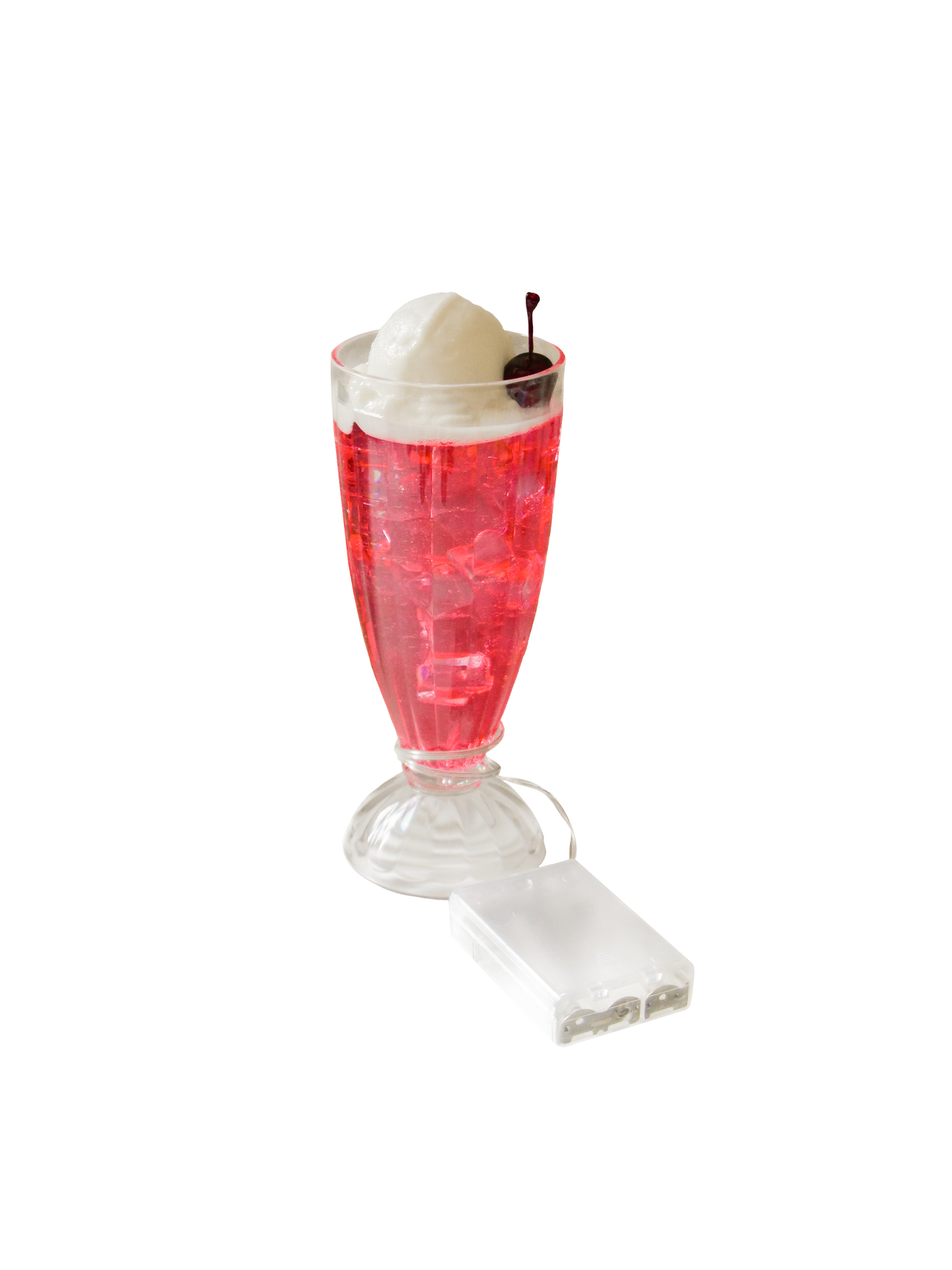 Cherry soda float lamp (pink)