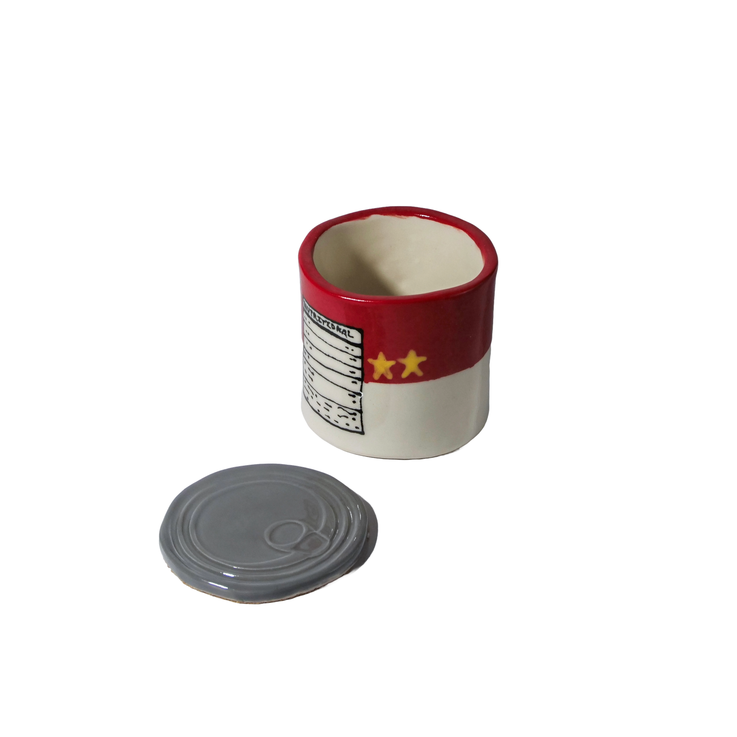 Tomato soup cup and coaster set