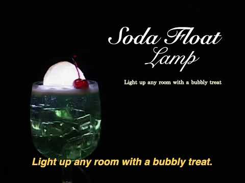 Melon soda float lamp (green)