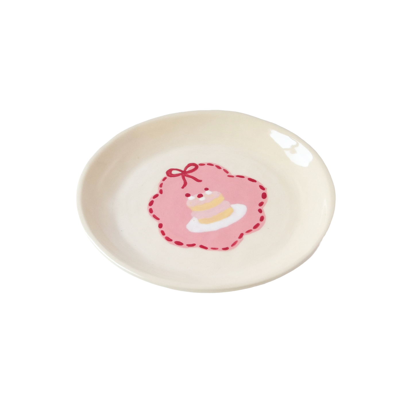 Pink Cake Plate