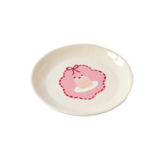 Pink Cake Plate