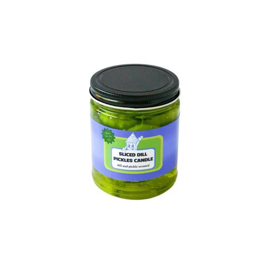 Pickle slices candle